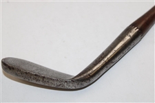 Unmarked Hickory Shaft Smooth Face Iron