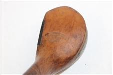 Spalding & Bros. Makers H. Vardon Hickory Shaft Brassie w/Shaft Stamp