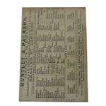 Circa 1878 Huntley & Palmers Reading & London Biscuits Card 