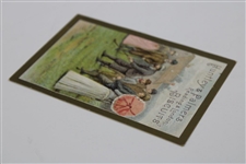 Circa 1878 Huntley & Palmers Reading & London Biscuits Card 
