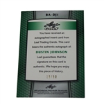 Leaf Golf Authentic Signature Dustin Johnson LTD ED Golf Card #18/50