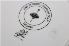 Merion Golf Club 1896-1996 Anniversary Ceramic Plate by Boehm