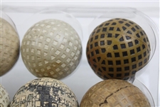 One Dozen (12) Various Vintage Mesh & other Pattern Golf Balls