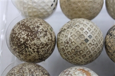 One Dozen (12) Various Vintage Mesh & other Pattern Golf Balls