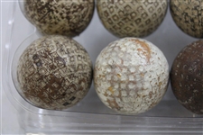 One Dozen (12) Various Vintage Mesh & other Pattern Golf Balls