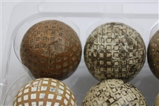 One Dozen (12) Various Vintage Mesh & other Pattern Golf Balls