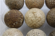 One Dozen (12) Various Vintage Mesh & other Pattern Golf Balls