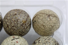 One Dozen (12) Various Vintage Mesh & other Pattern Golf Balls