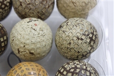 One Dozen (12) Various Vintage Mesh & other Pattern Golf Balls