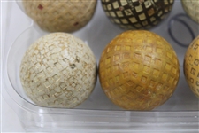 One Dozen (12) Various Vintage Mesh & other Pattern Golf Balls