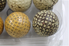 One Dozen (12) Various Vintage Mesh & other Pattern Golf Balls
