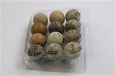One Dozen (12) Various Vintage Mesh & other Pattern Golf Balls