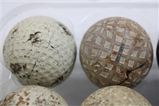 One Dozen (12) Various Vintage Mesh & other Pattern Golf Balls