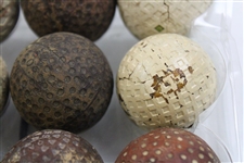 One Dozen (12) Various Vintage Mesh & other Pattern Golf Balls