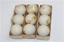 Twelve (12) Sleeves of Various Classic Golf Balls - Wilson/Zippo/Uni-Core/Spalding