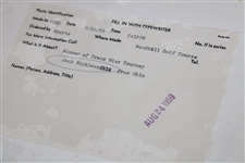 Jack Nicklaus 1959 Trans Miss. Tourney Winner St Paul Pioneer Press Photo AUTHENTIC PSA TYPE I