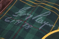 Jack Nicklaus & Gary Player Signed Ltd Ed Masters Tournament Tartan Flag w/Years Won JSA ALOA