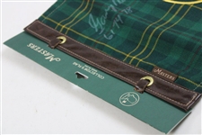 Jack Nicklaus & Gary Player Signed Ltd Ed Masters Tournament Tartan Flag w/Years Won JSA ALOA