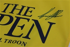 Henrik Stenson Signed 2016 The Open Championship at Royal Troon Flag JSA ALOA