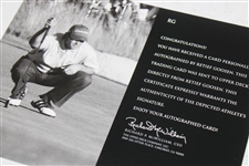 Retief Goosen Signed 2001 US Open Trophy Photo & UDA Signature Shots Card JSA ALOA