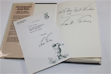 1981 'Golf's Greatest Shots by the World's Greatest Players' Book Signed by Author Gibson