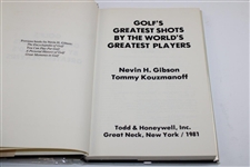 1981 'Golf's Greatest Shots by the World's Greatest Players' Book Signed by Author Gibson
