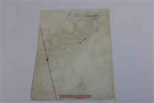 1958 Arnold Palmer on 18th Green Masters AP Wire Photo