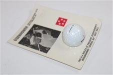 Dwight D. Eisenhower 'General Ike' Replica Monogrammed Golf Ball in Package