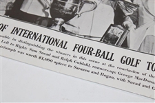 1941 Illustrated Current News at Finish of Miami International Four-Ball Tournament Print