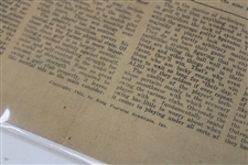 '9 Holes in 30 with Ouimet, Stroke for Stroke' 1931 US Am Newspaper Article Sheet by Alex Morrison