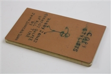 Bobby Jones Greatest Golfer of  All Time' Unpublished Handwritten Booklet by John Duncan Dunn