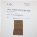 Bobby Jones Greatest Golfer of  All Time' Unpublished Handwritten Booklet by John Duncan Dunn