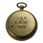 John Duncan Dunn's Personal Dollond Pocket Barometer #6381 with 'J.D.D.-E.A.M. 1909'