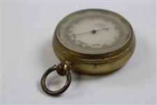 John Duncan Dunn's Personal Dollond Pocket Barometer #6381 with 'J.D.D.-E.A.M. 1909'