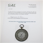 John Duncan Dunn's Personal Dollond Pocket Barometer #6381 with 'J.D.D.-E.A.M. 1909'