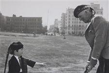 John Duncan Dunn in Kilt with Boy Golfer Tee Shot Stance Setup Stillman Hollywood Photo