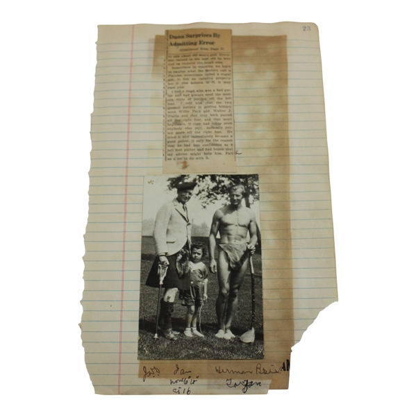 Tarzan (Herman Brix) & John Duncan Dunn Original Photo - J.D. Dunn Collection