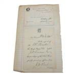 John Duncan Dunn's Personal Golf Club Membership Admission Cards