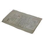 John Duncan Dunn's Personal Golf Club Membership Admission Cards