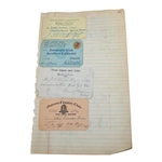 John Duncan Dunn's Personal Golf Club Membership Admission Cards