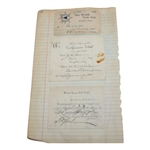 John Duncan Dunn's Personal Golf Club Membership Admission Cards