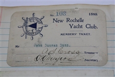 John Duncan Dunn's Personal Golf Club Membership Admission Cards