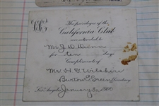 John Duncan Dunn's Personal Golf Club Membership Admission Cards