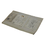 John Duncan Dunn's Personal Golf Club Membership Admission Cards