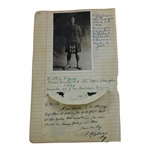 First US Open Runner-Up Willie Dunn in War Uniform Original Photo - J.D. Dunn Collection