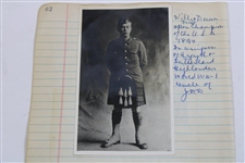First US Open Runner-Up Willie Dunn in War Uniform Original Photo - J.D. Dunn Collection