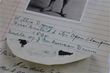 First US Open Runner-Up Willie Dunn in War Uniform Original Photo - J.D. Dunn Collection