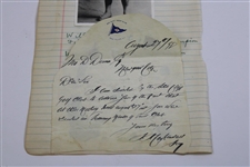 First US Open Runner-Up Willie Dunn in War Uniform Original Photo - J.D. Dunn Collection