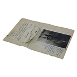 First US Open Runner-Up Willie Dunn in War Uniform Original Photo - J.D. Dunn Collection