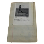 First US Open Runner-Up Willie Dunn in War Uniform Original Photo - J.D. Dunn Collection